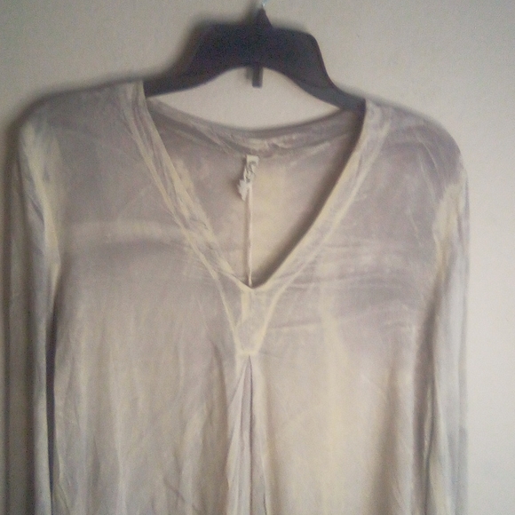 Nwt Xcvi Acid Wash Lagenlook distressed Tunic Top - Picture 3 of 14